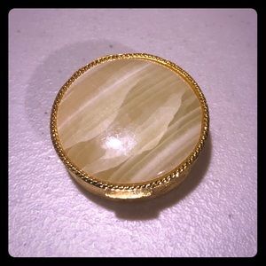 Vintage jade pill box